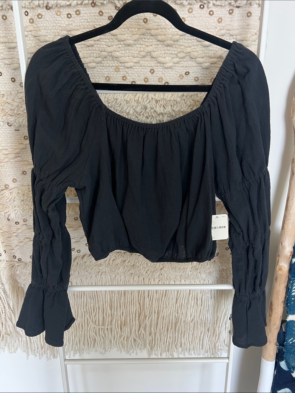 Free people cropped long sleeve top